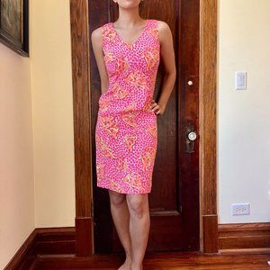 Lilly Pulitzer - Pink & Orange Butterfly Dress - Sz 2 - Very good condition